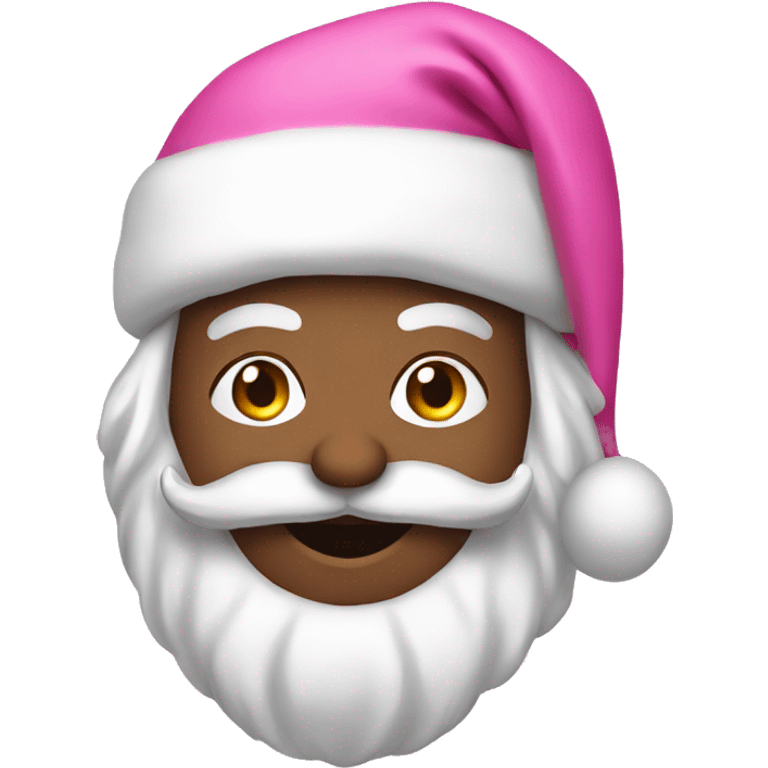 Pink santa emoji