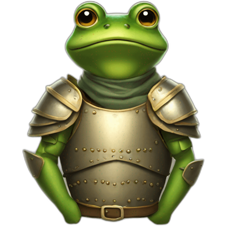 Grenouille en armure emoji