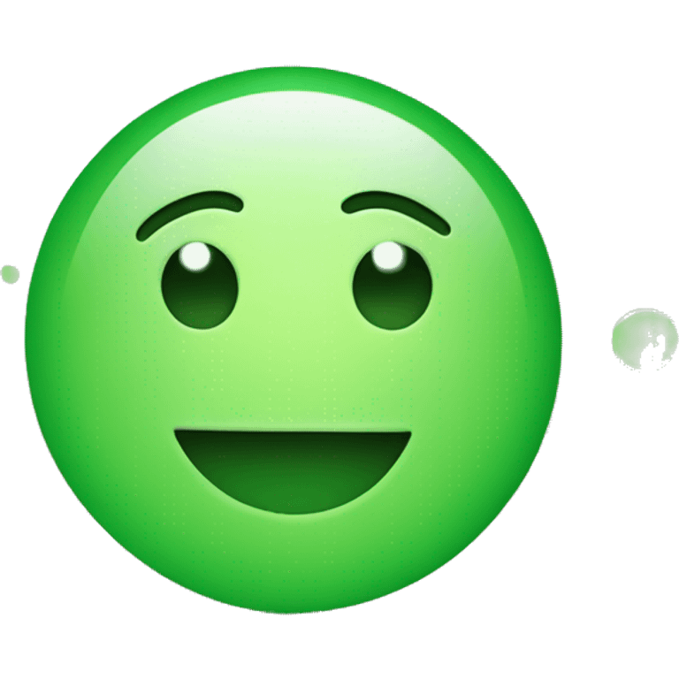 smiling face with green check mark circles instead of eyes emoji