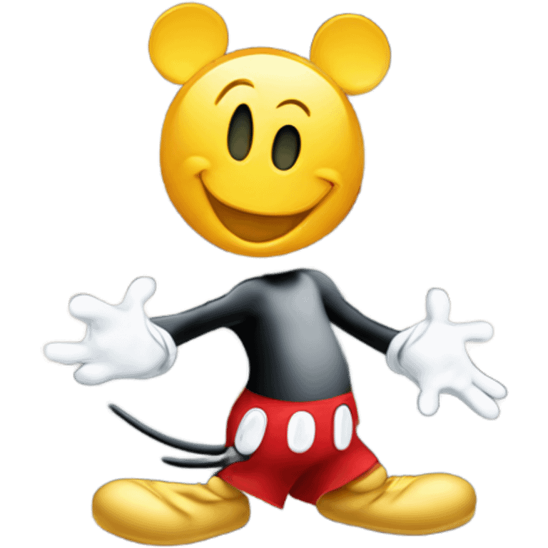 mickey mouse in front of a castle  emoji