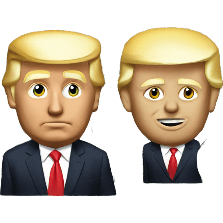 Donald Trump and money emoji