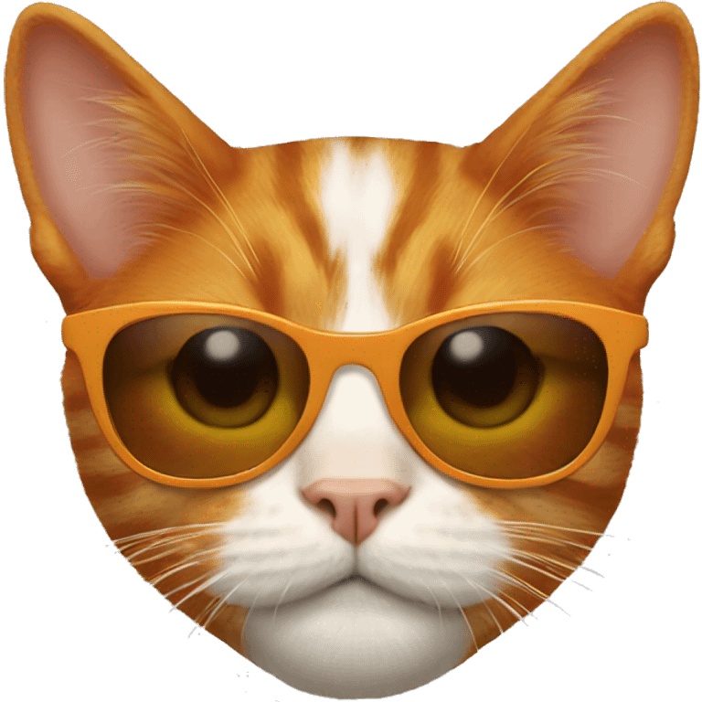 Ginger Cat with sunglasses emoji