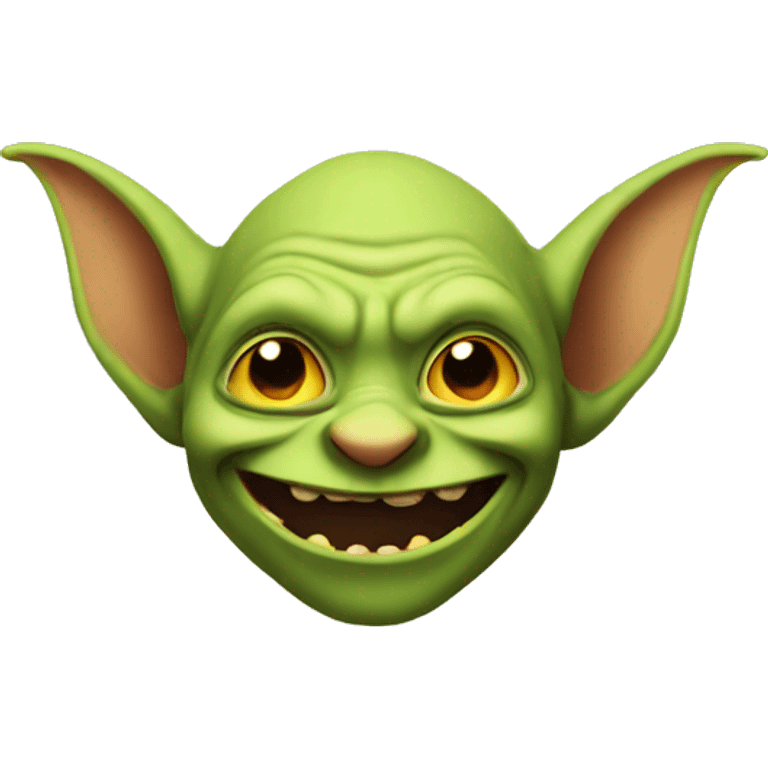 Goblin happy emoji