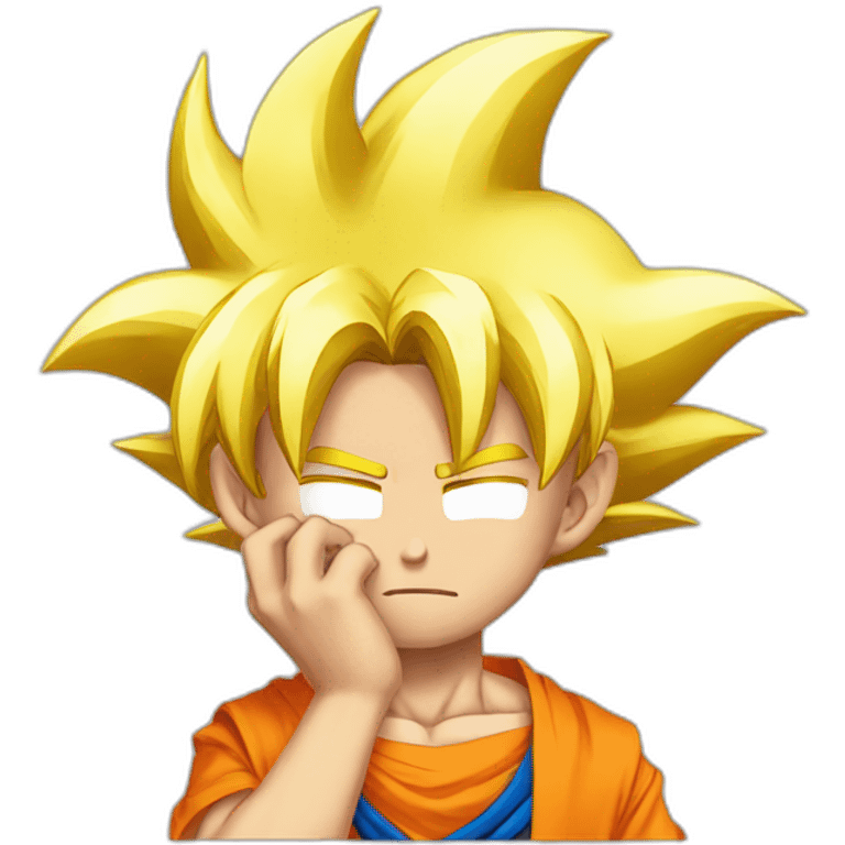 Goku facepalm emoji