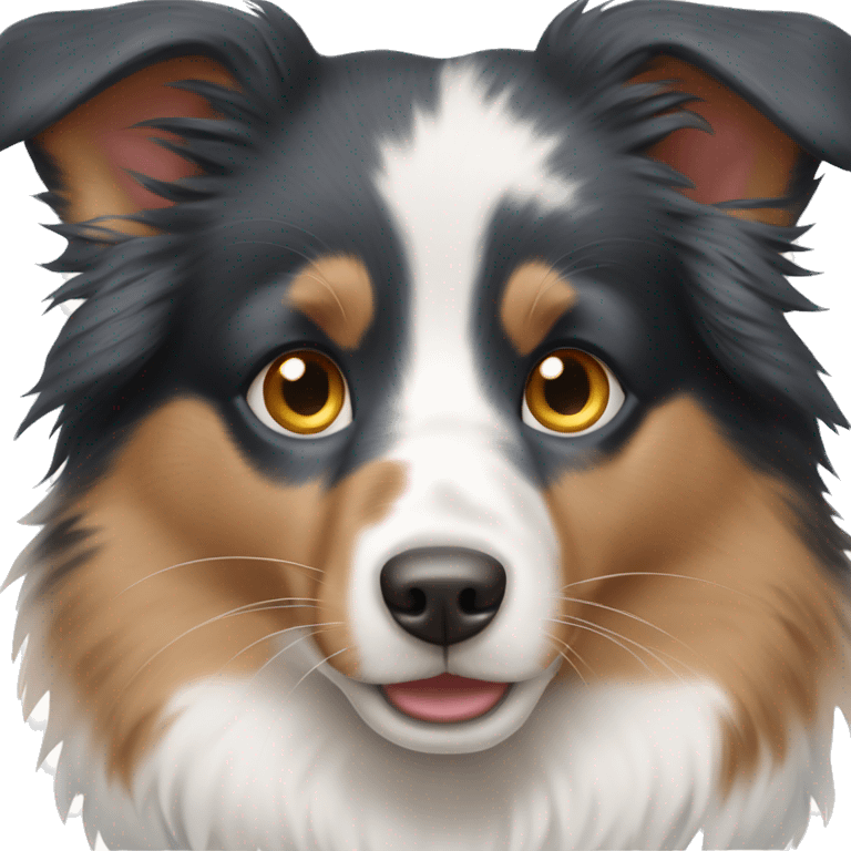 australian sheparad blue eyes emoji