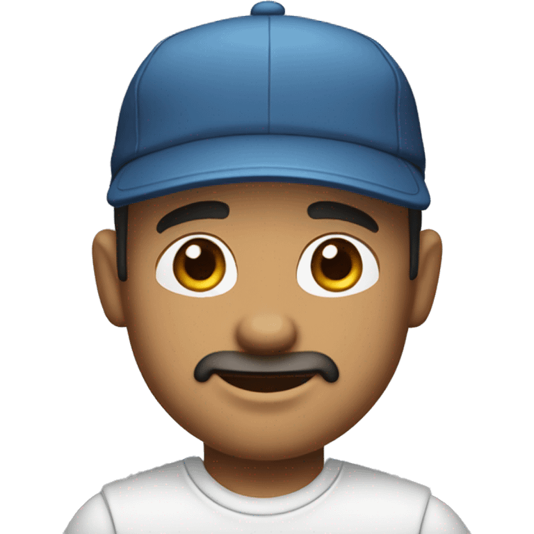 Cartoon character in Bitmoji style male, around 40 years old Details:The character is wearing a cap emoji