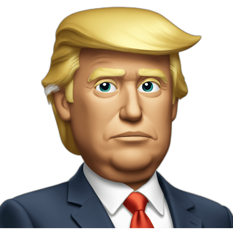 donald trump smoking a joint emoji