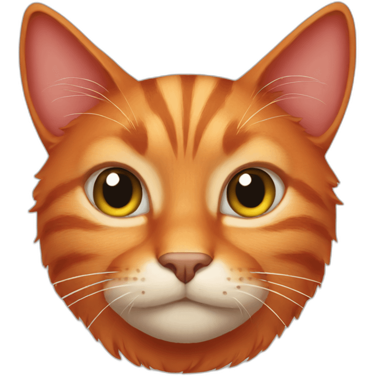 red cat emoji