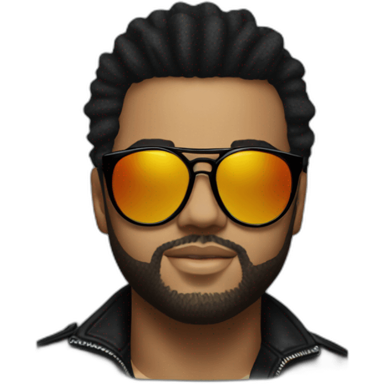 The Weeknd with his sun glasses emoji