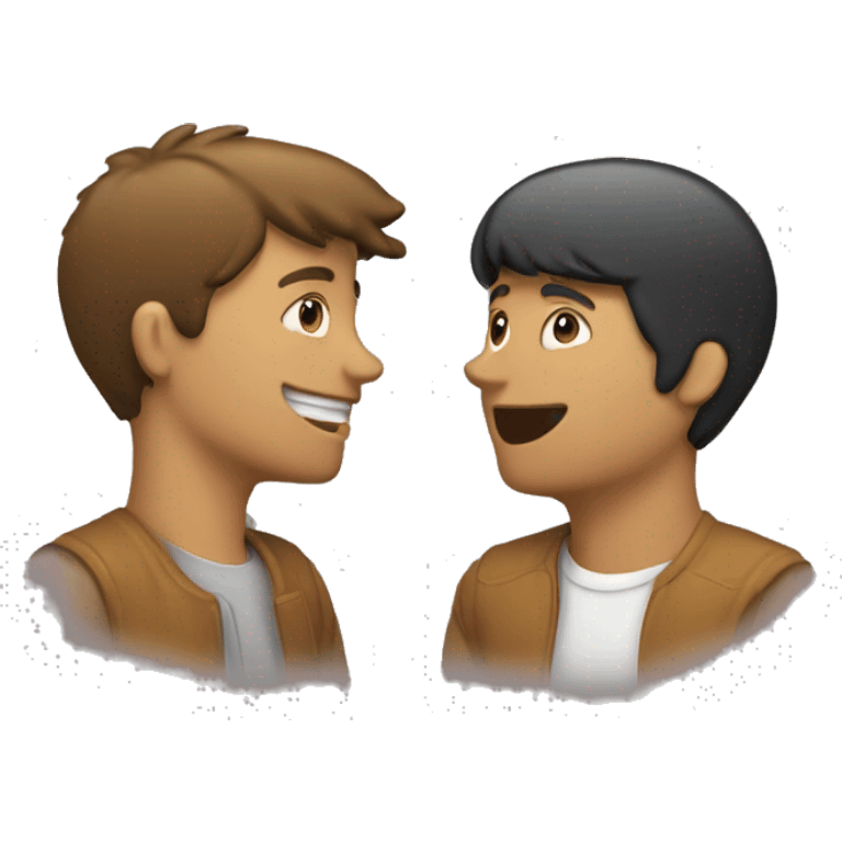 two people talking to each other emoji