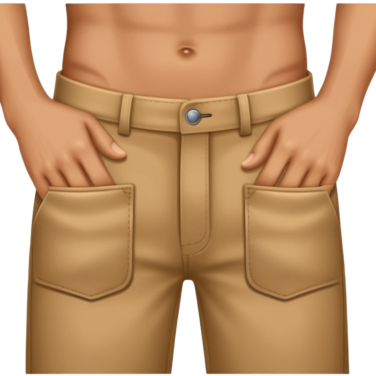 Hands showing empty pant pockets emoji