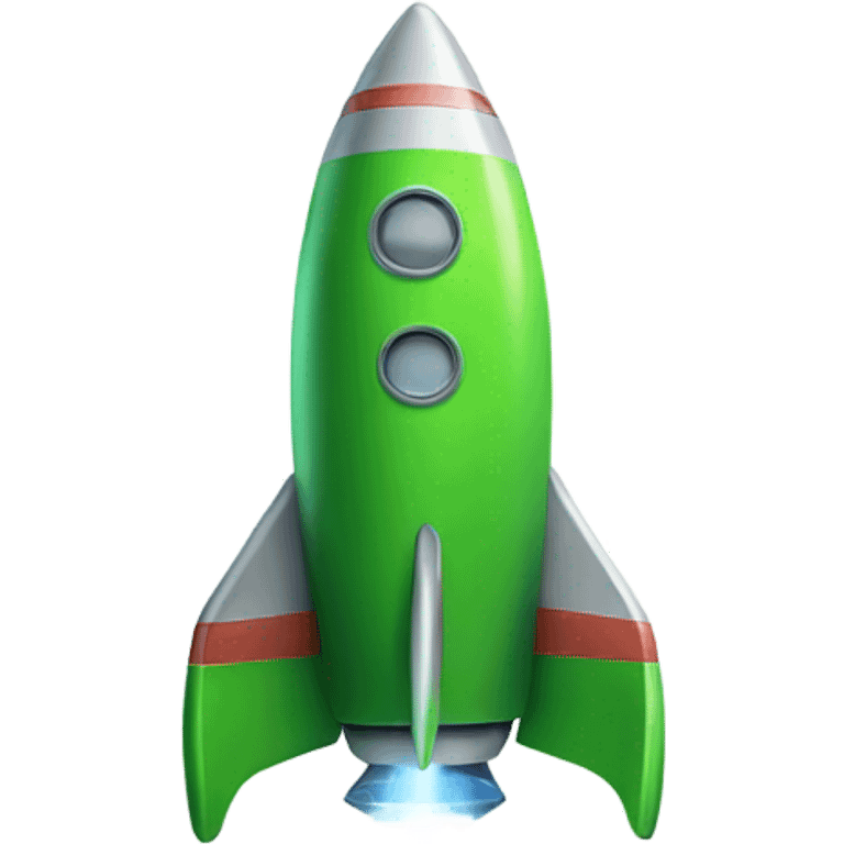 green rocket ship emoji