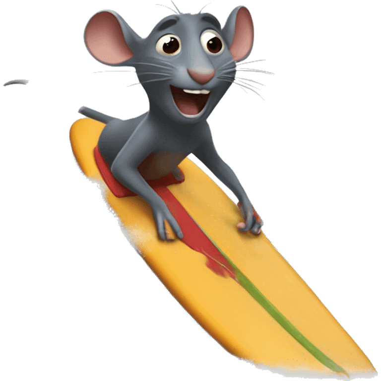 Ratatouille surfing emoji