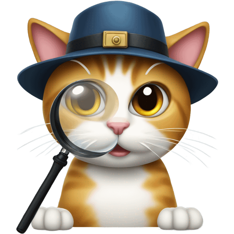 Cat inspector emoji