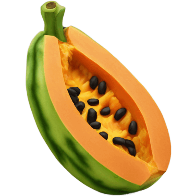 Realistic Papaya  emoji