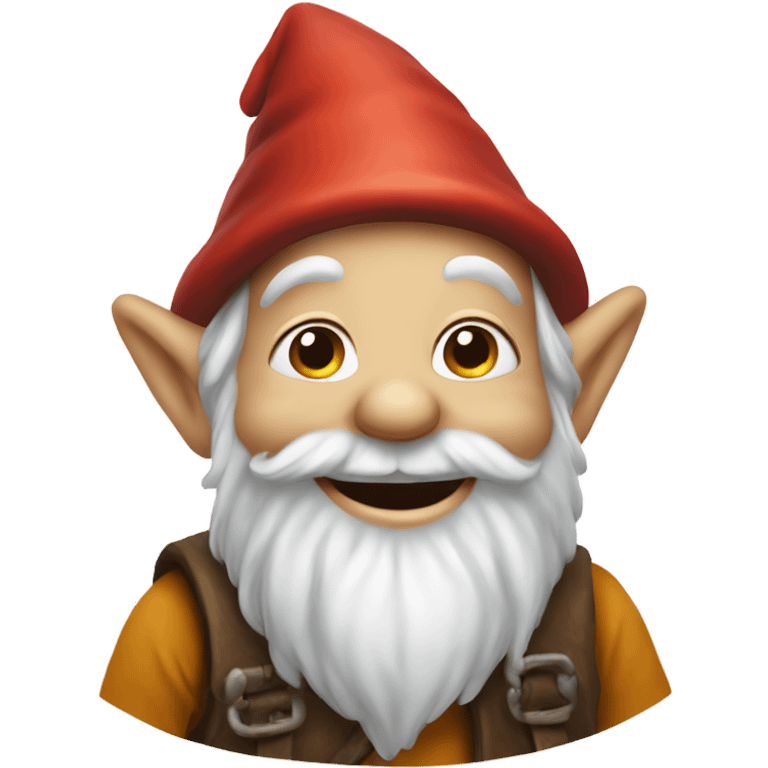 A happy little gnome emoji