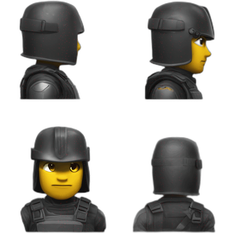 Chevalier noir dans tilted towers emoji