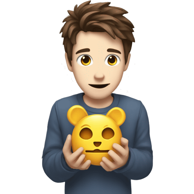 Rubius holding wilson emoji