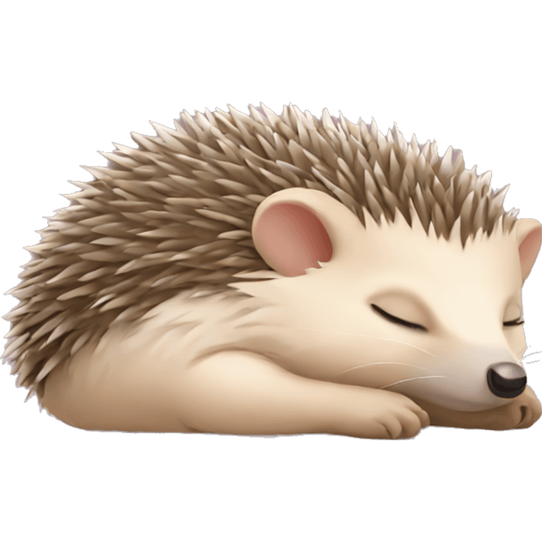 Sleeping hedgehog emoji