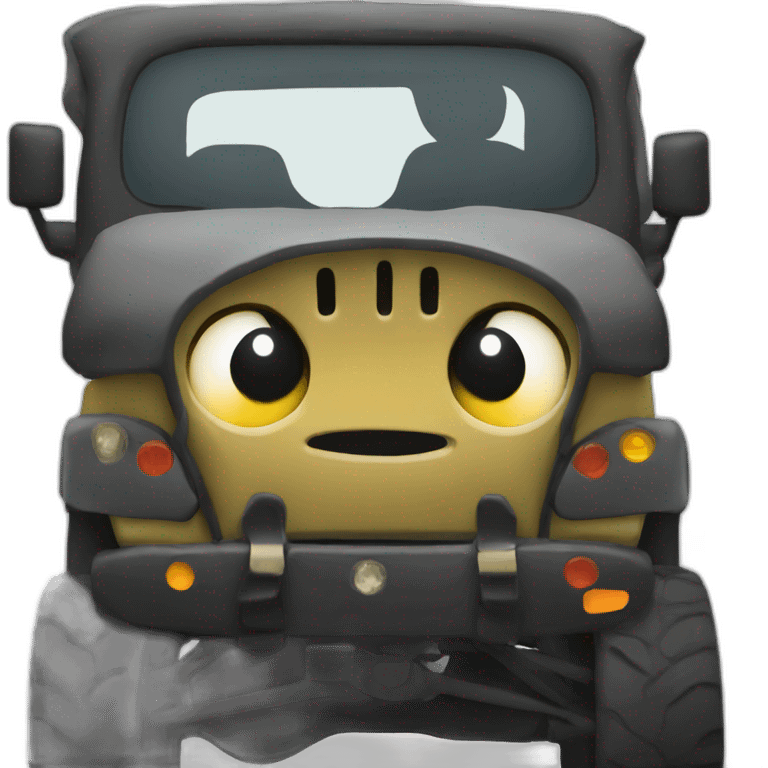 black Jeep emoji