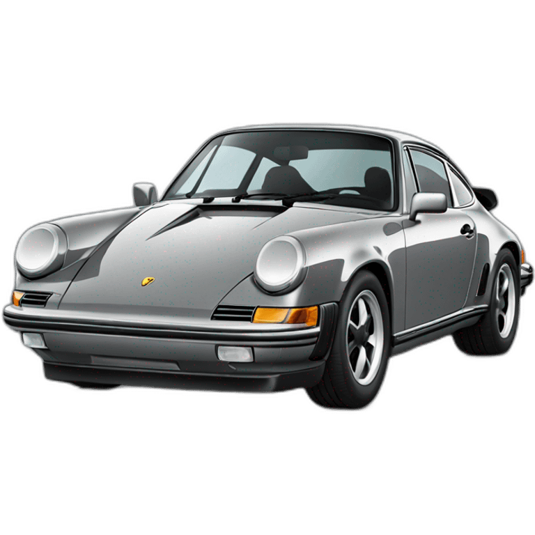 Gray Porsche 911 emoji