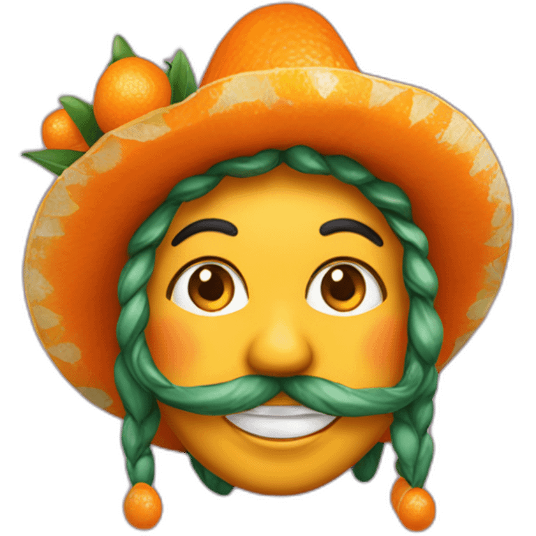 mandarina de carnaval emoji