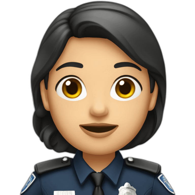 Una rata mujer policía emoji