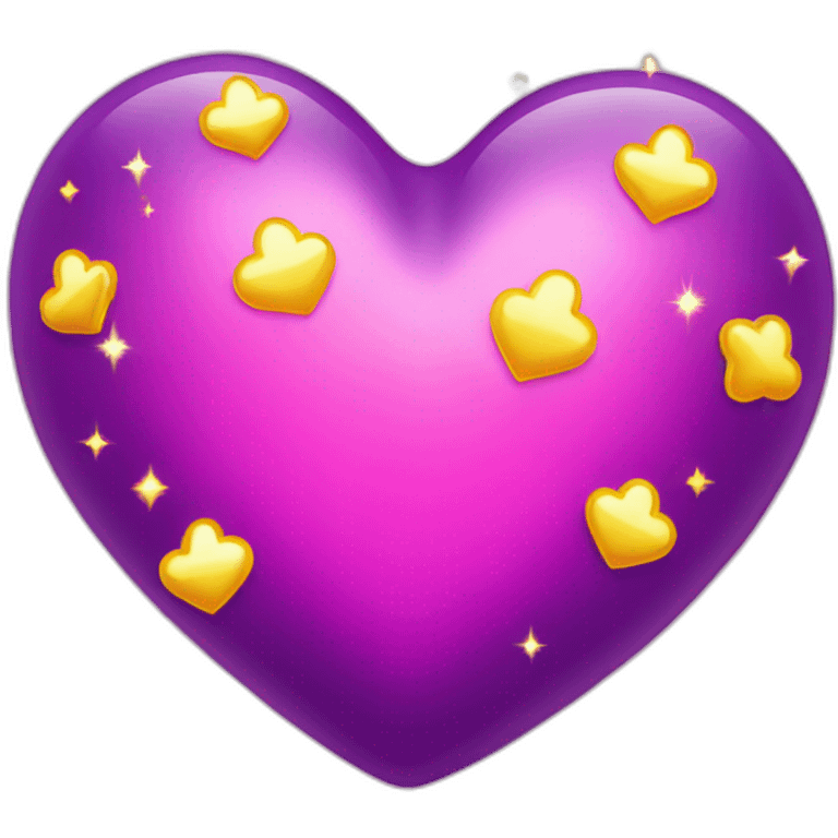 pink-and-purple-heart-with-yellow-sparkles emoji