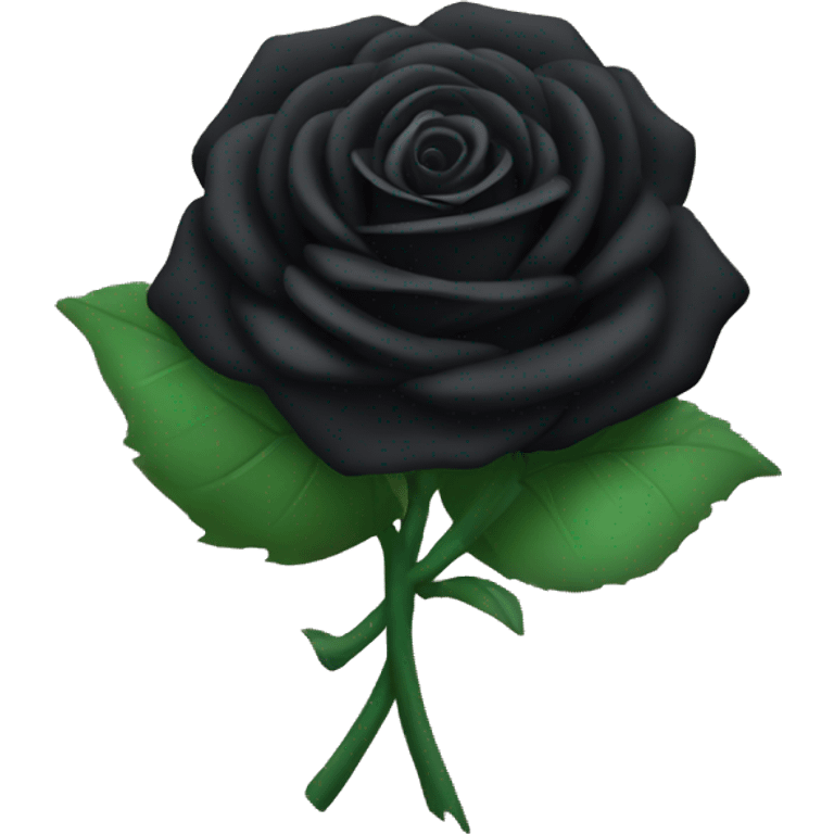 Black rose bouquet  emoji