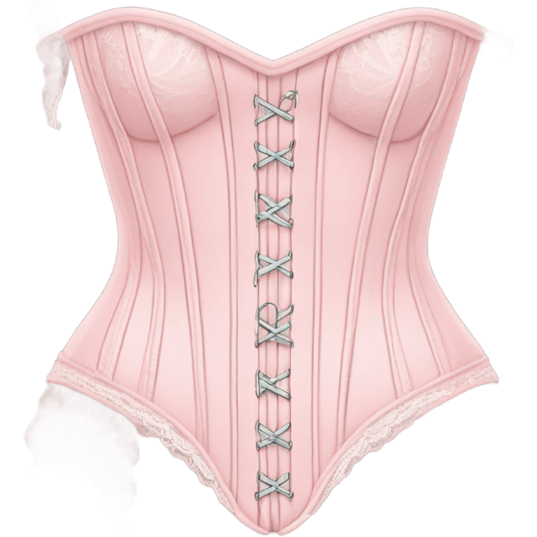 Pastel pink corset  emoji