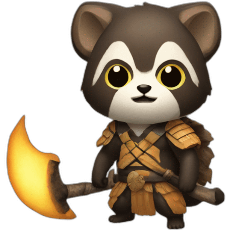 Tanuki metal god emoji