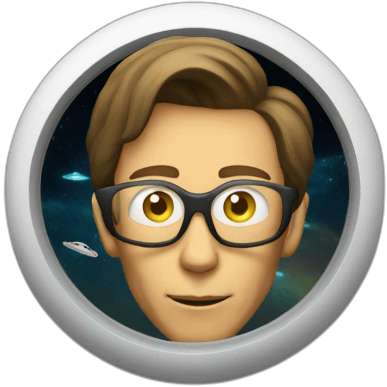 bob lazar in a flying saucer emoji