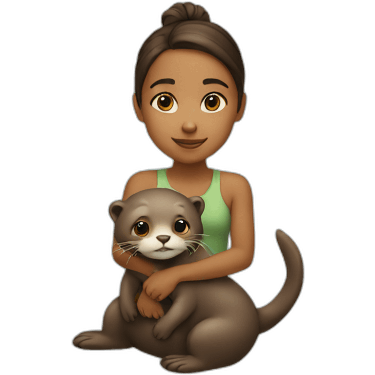 girl on an otter emoji