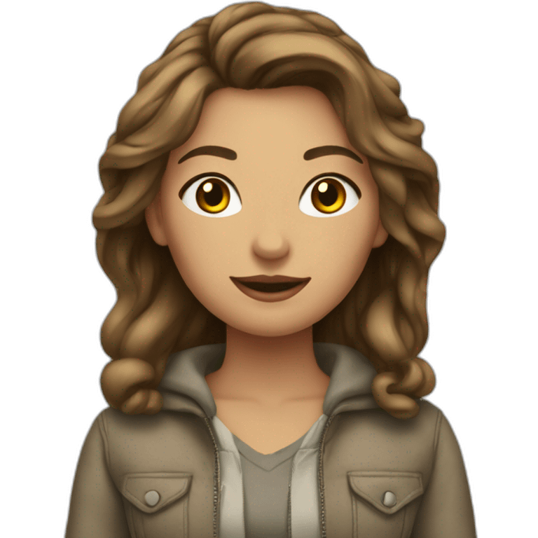 Femme avec vêtements Léopold emoji