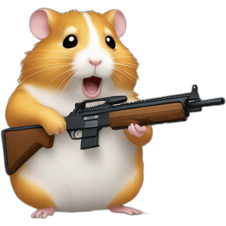 hamster ith a rifle emoji