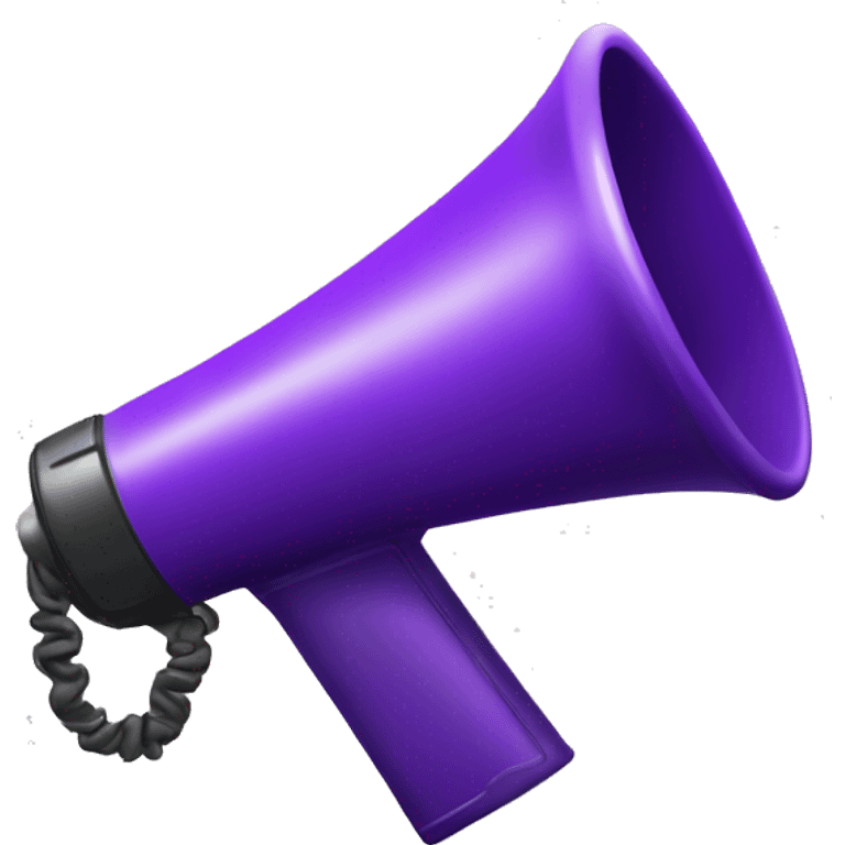 Purple megaphone emoji