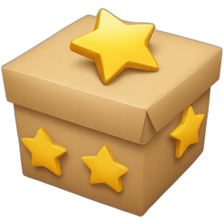 chat box with 3 stars emoji