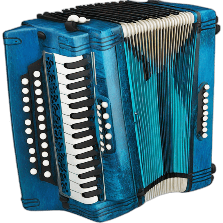 Erlandskian Blue Terminian bayan Accordion Instrument emoji