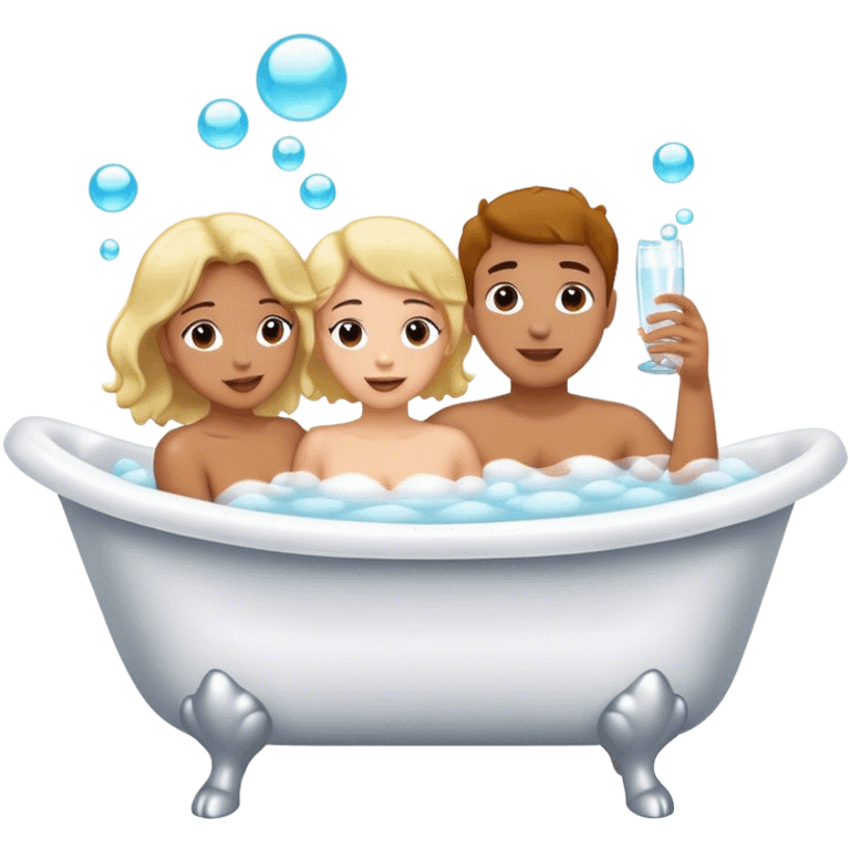 Couple taking a bath emoji