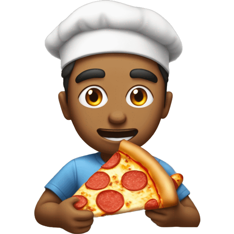 Yo mismo comiendo pizza emoji