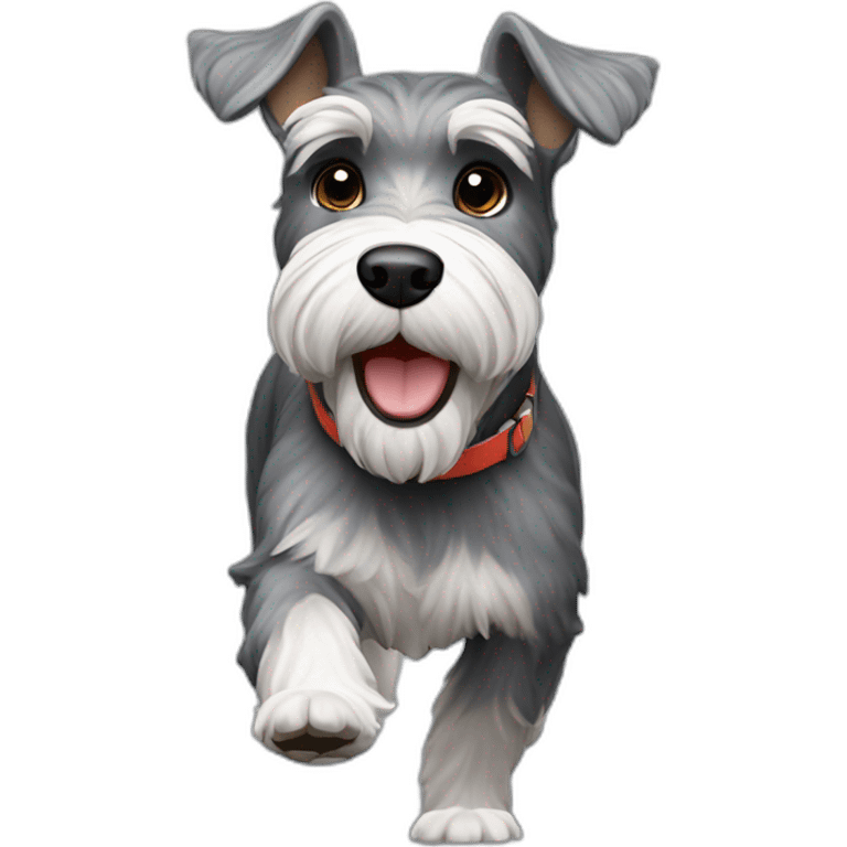 schnauzer corriendo emoji