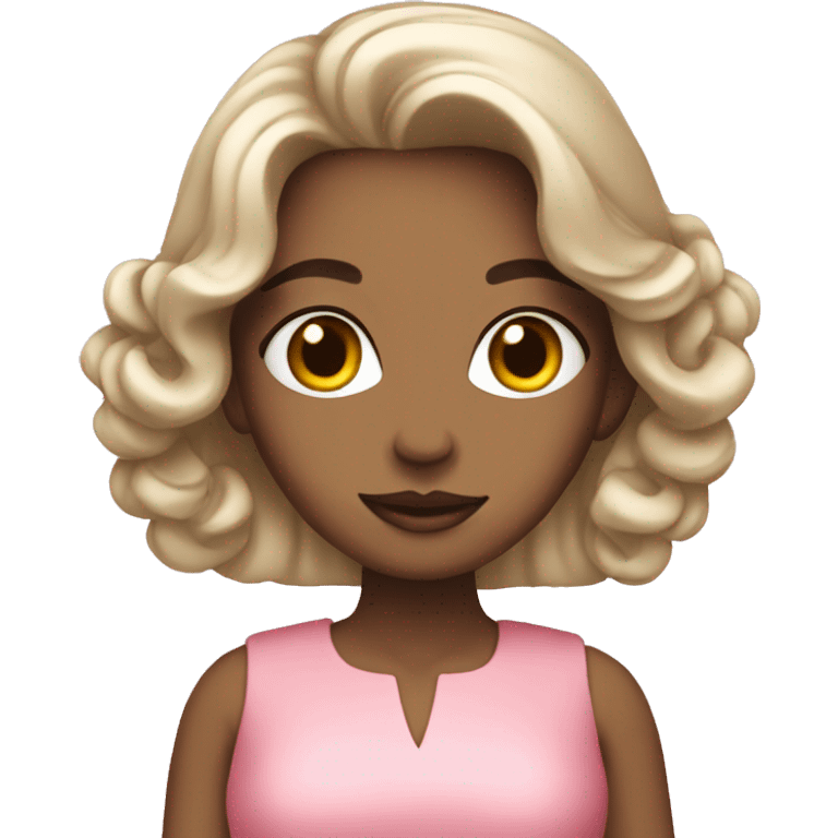 Mujer elegante rosa  emoji