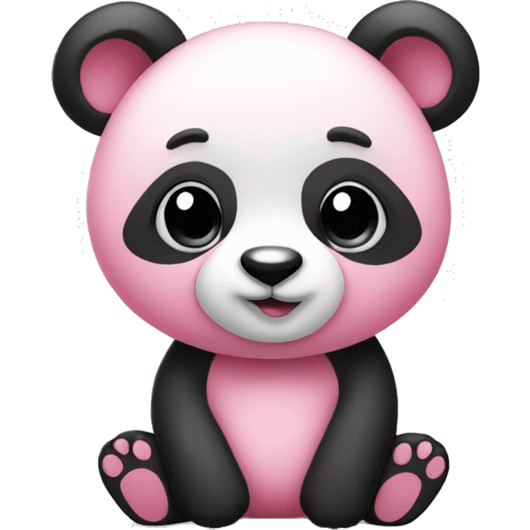 cute pink panda emoji