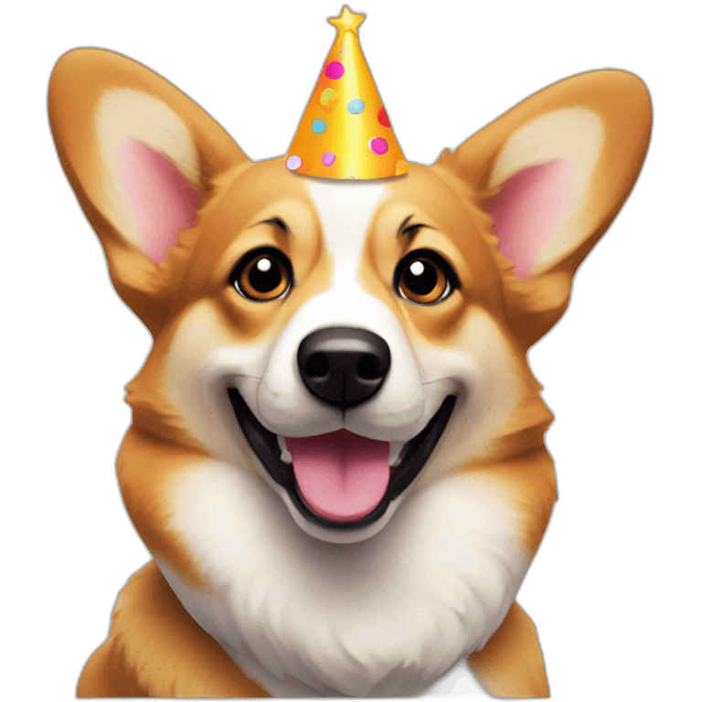 Party Corgi  emoji