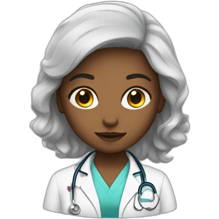 the girl is a doctor emoji