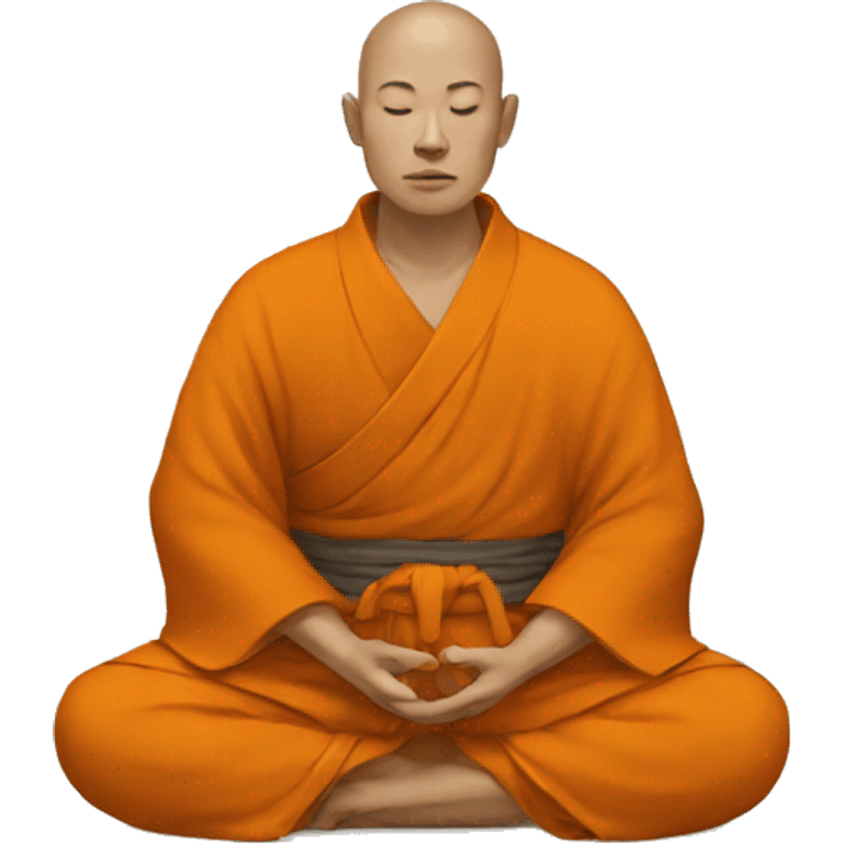 monk meditation  emoji