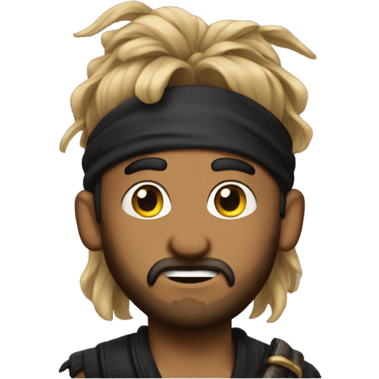 Man bun pirate emoji