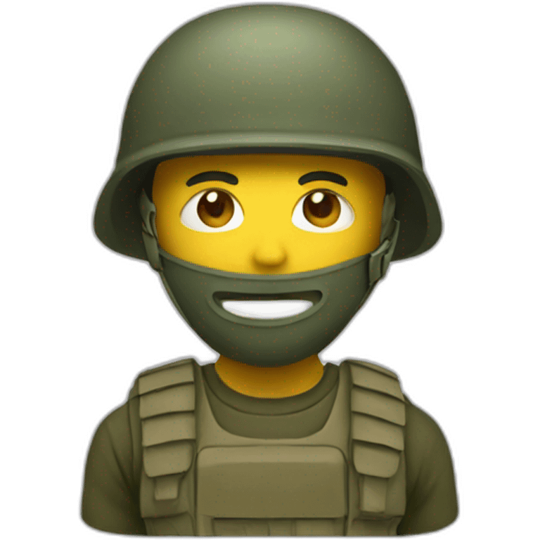 Soldier. Mask. emoji