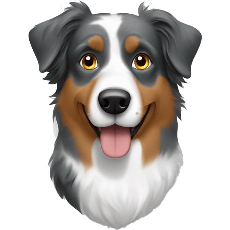 Australian shepherd over anvil emoji