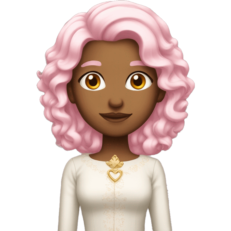 light pink haired princess emoji